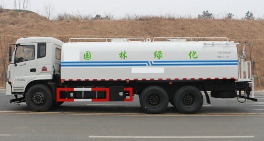工程灑水車圖片_工程灑水車視頻大全_東風御龍后雙橋20噸工程灑水車