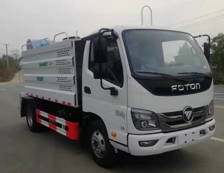 5方福田藍牌灑水車帶霧炮 5方福田藍牌灑水車帶霧炮