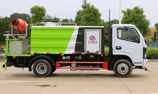 多功能抑塵車的視頻_國六東風福瑞卡5噸藍牌抑塵車廠家價格