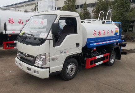 3噸灑水車價錢_國六3方福田小卡之星2藍(lán)牌綠化灑水車廠家價格2