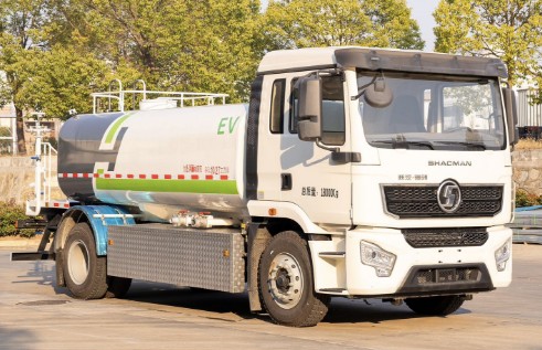 12方陜汽德創純電動灑水車_楚勝牌CSC5187GPSSBEV型純電動綠化噴灑車